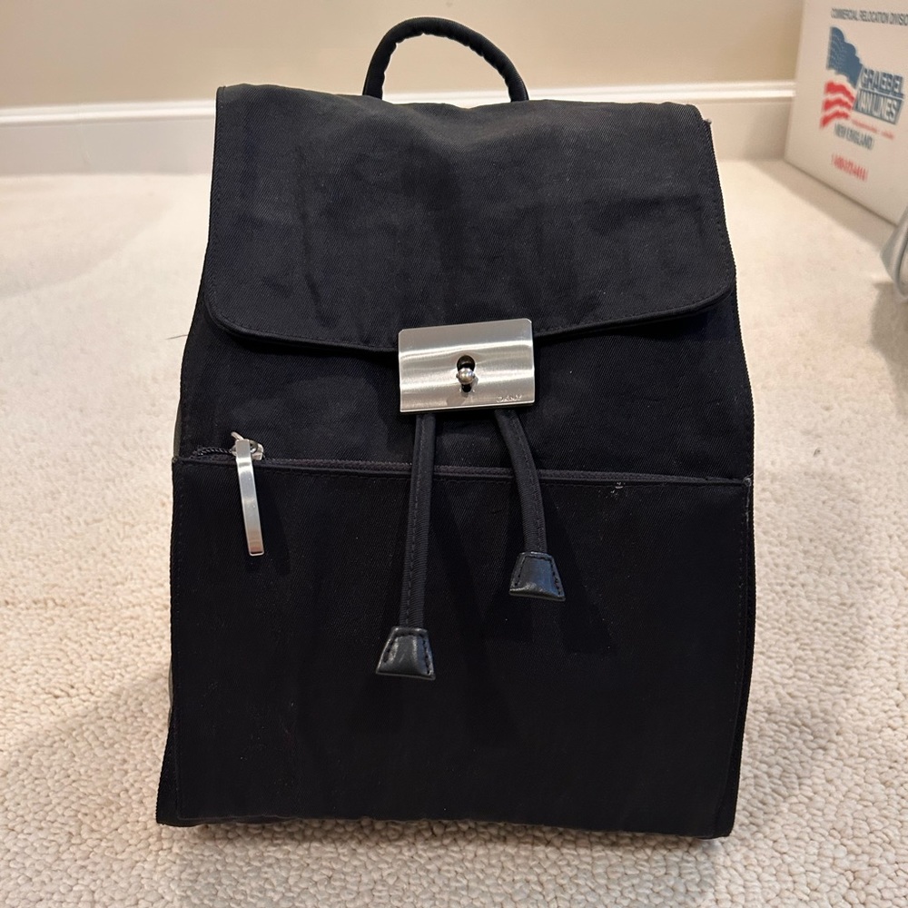 DKNY, black, backpack purse